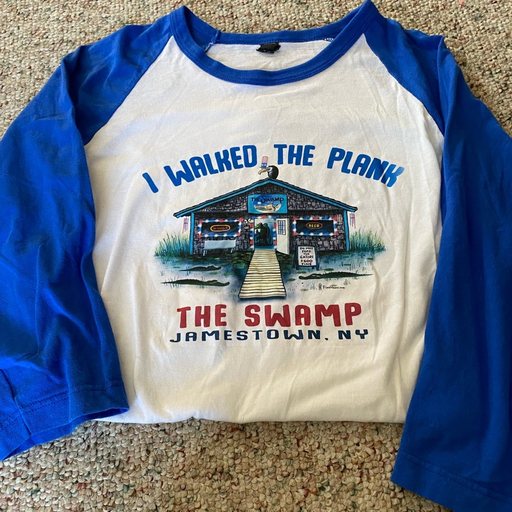 Swamp t-shirt with Blue half Sleeves